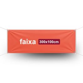 Faixa Impressa 300x100cm      