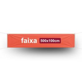 Faixa Impressa 500x100cm      
