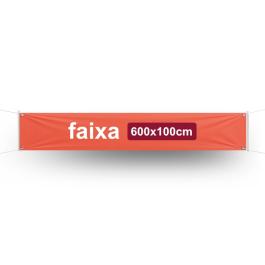 Faixa Impressa 600x100cm      