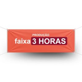 Faixa Impressa em 3 Horas      