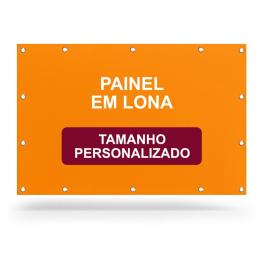 Painel em lona tamanho personalizado      