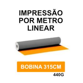 Lona 440g Impressa Por Metro Linear - Bobina 315cm      